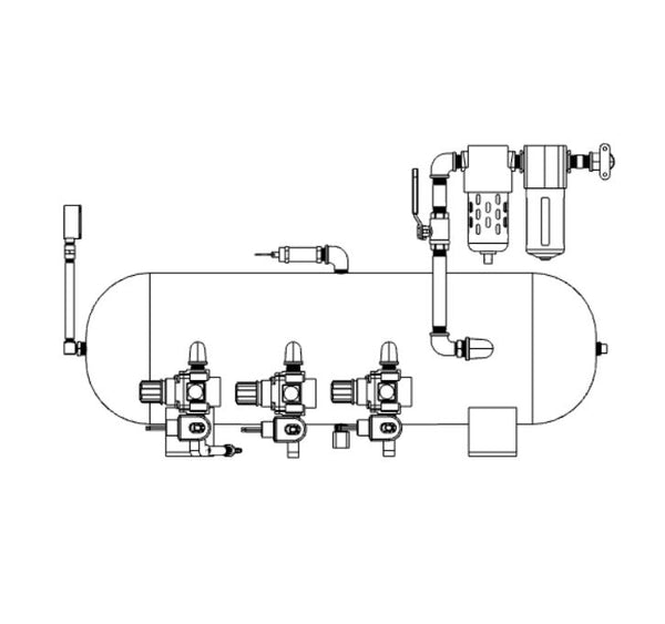 MA-SUB-1651A Control Air Tank Assembly